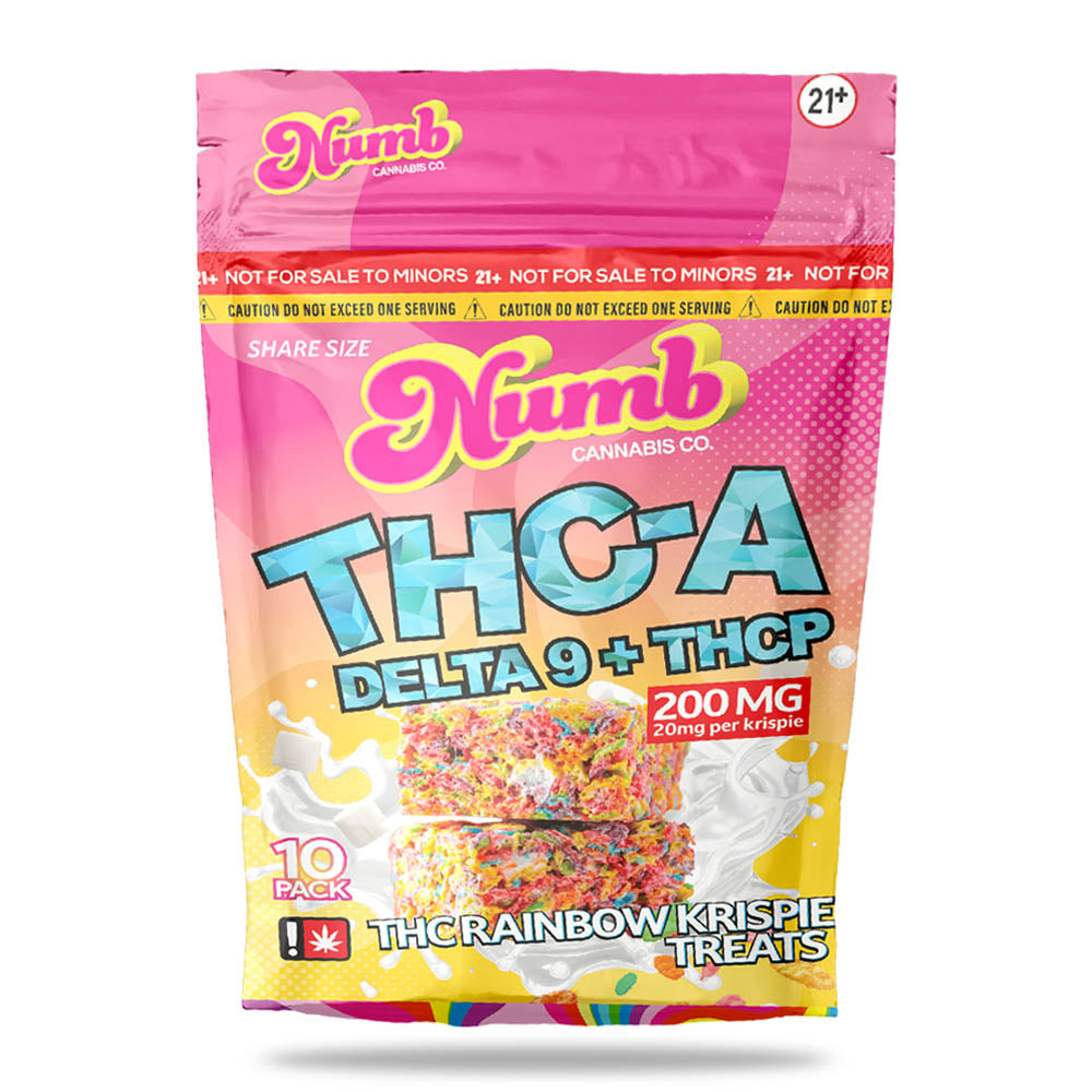 THCA + Delta 9 + THCP Rainbow Krispie Treats