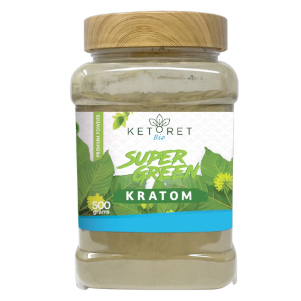 Super Green Kratom Powder Jars