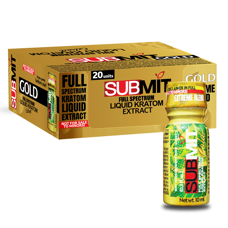 SUBMIT Kratom Extract Shot - Gold Extreme Blend