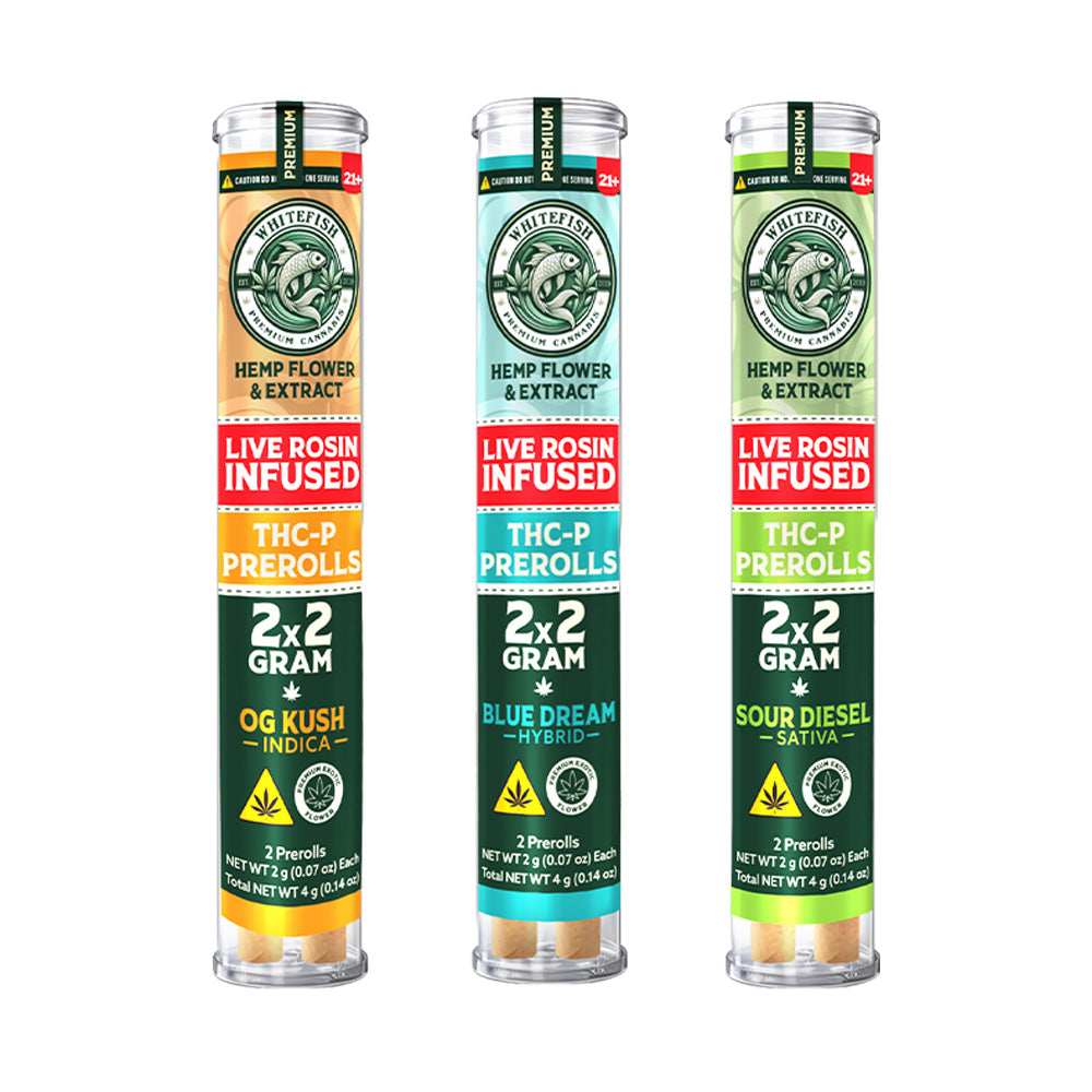 WhiteFish 2x2g Rosin-Infused Pre-Rolls
