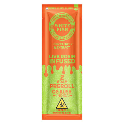 WhiteFish Single 2g Rosin-Infused Pre-Rolls