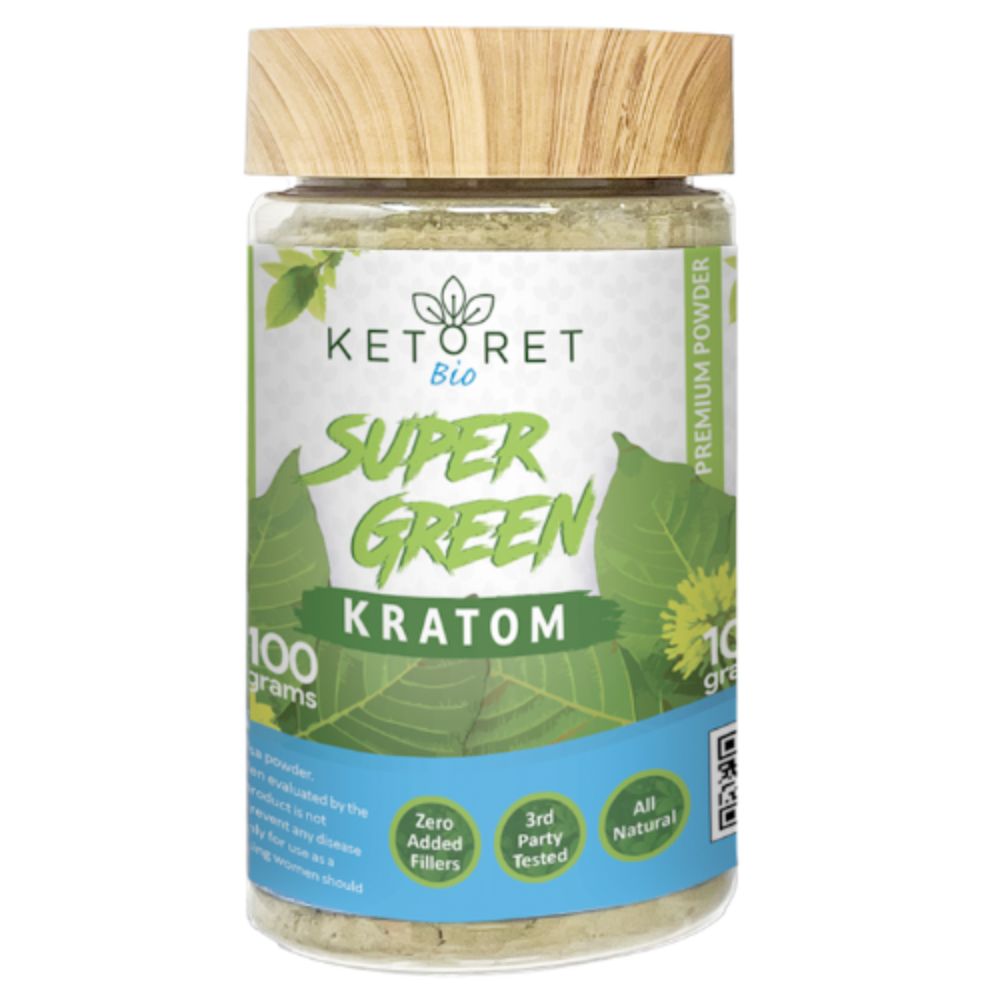 Super Green Kratom Powder Jars